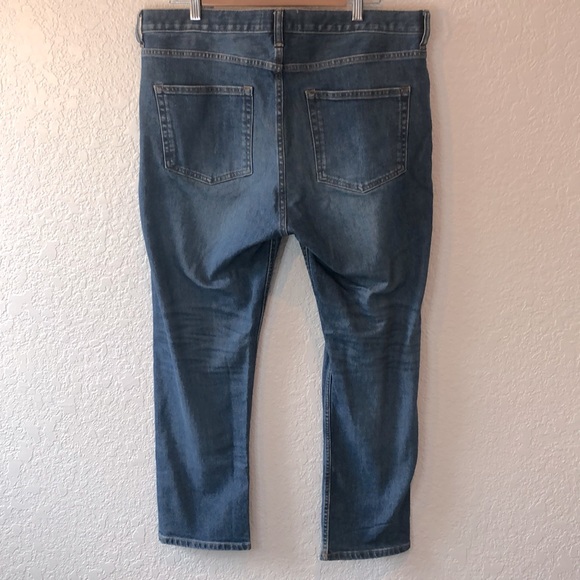 EVERLANE Original Cheeky High Rise Slim Straight Leg Ankle Denim Jeans 32 - Picture 10 of 14